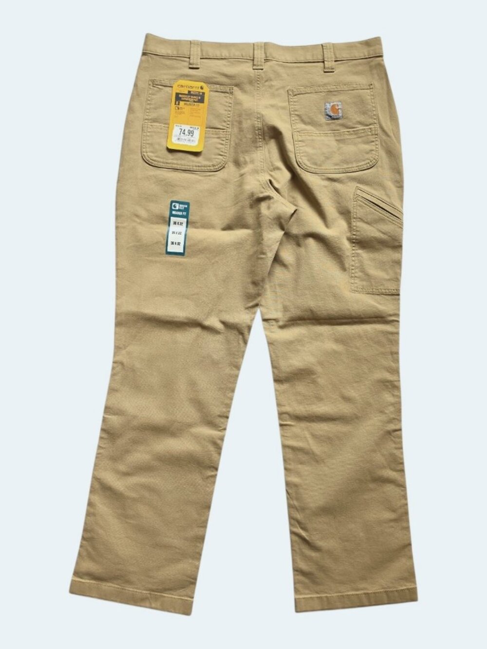 Carhartt Men's Rugged Flex Canvas Work Pants 36x32 Relaxed Fit BN2291-M NWT